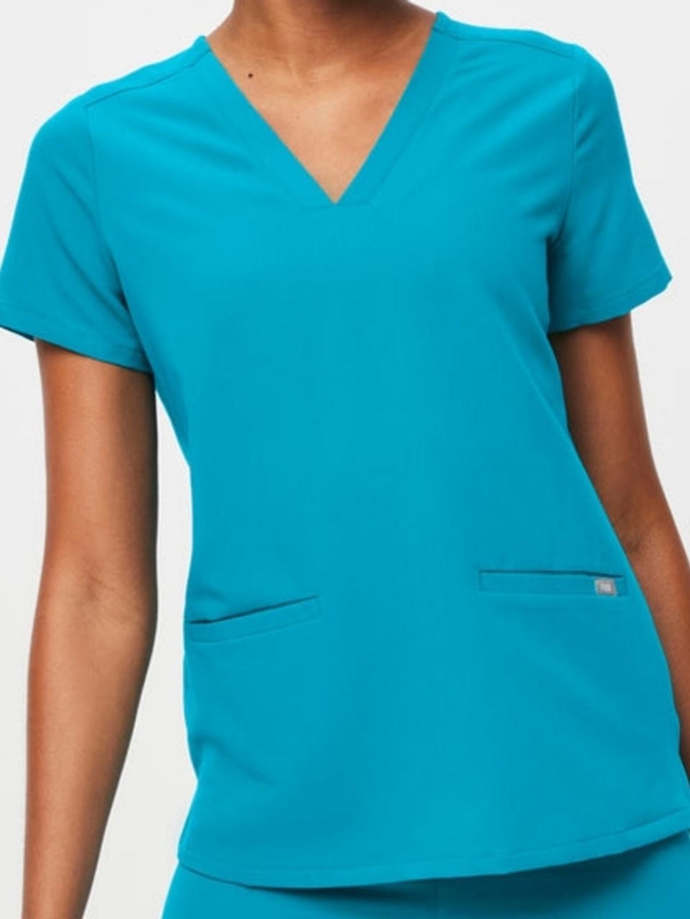 Figs Turquoise Scrub Set Short Sleeve & Pant Scrub